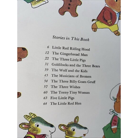 Richard Scarry's Animal Nursery Tales Picture Book Vintage 1975 Golden Book - Picture 4 of 10